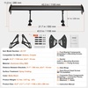 image:imageVEVOR Single Deck GT Wing Car Spoiler Adjustable Universal 534 inch Lightweight Aluminum Car Rear Spoiler WingRacing Spoiler BGWJDM DriftLong bracket Flanks without holes