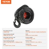 image:imageVEVOR Synthetic Winch Rope 38 Inch x 100 Feet 26500 lbs Synthetic Winch Line Cable Rope with Protective Sleeve  Forged Winch Hook  Pull Strap Universal Fit for SUV Large OffRoad Vehicle Truck12  92 FT