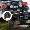 image:imageVEVOR Synthetic Winch Rope 38 Inch x 100 Feet 26500 lbs Synthetic Winch Line Cable Rope with Protective Sleeve  Forged Winch Hook  Pull Strap Universal Fit for SUV Large OffRoad Vehicle Truck12  92 FT