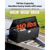 image:imageVEVOR Trailer Tongue Box Heavy Duty Trailer Tongue Tool Box Storage Organizer with Lock amp Keys Utility Tool Chest for Pickup Truck Bed RV SUV OffRoad Vehicle Steel 49 x 139 x 18549 Black