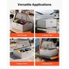 image:imageVEVOR Trailer Tongue Box Heavy Duty Trailer Tongue Tool Box Storage Organizer with Lock amp Keys Utility Tool Chest for Pickup Truck Bed RV SUV OffRoad Vehicle Steel 49 x 139 x 18539 Silver