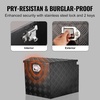 image:imageVEVOR Trailer Tongue Box Heavy Duty Trailer Tongue Tool Box Storage Organizer with Lock amp Keys Utility Tool Chest for Pickup Truck Bed RV SUV OffRoad Vehicle Steel 49 x 139 x 18539 Black