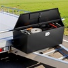 image:imageVEVOR Trailer Tongue Box Heavy Duty Trailer Tongue Tool Box Storage Organizer with Lock amp Keys Utility Tool Chest for Pickup Truck Bed RV SUV OffRoad Vehicle Steel 49 x 139 x 18549 Black