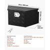 image:imageVEVOR Trailer Tongue Box Heavy Duty Trailer Tongue Tool Box Storage Organizer with Lock amp Keys Utility Tool Chest for Pickup Truck Bed RV SUV OffRoad Vehicle Steel 49 x 139 x 18526 Silver
