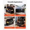 image:imageVEVOR Trailer Tongue Box Heavy Duty Trailer Tongue Tool Box Storage Organizer with Lock amp Keys Utility Tool Chest for Pickup Truck Bed RV SUV OffRoad Vehicle Steel 49 x 139 x 18536 Black with upgraded lock