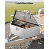 image:imageVEVOR Trailer Tongue Box Heavy Duty Trailer Tongue Tool Box Storage Organizer with Lock amp Keys Utility Tool Chest for Pickup Truck Bed RV SUV OffRoad Vehicle Steel 49 x 139 x 18539 Silver