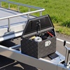 image:imageVEVOR Trailer Tongue Box Heavy Duty Trailer Tongue Tool Box Storage Organizer with Lock amp Keys Utility Tool Chest for Pickup Truck Bed RV SUV OffRoad Vehicle Steel 49 x 139 x 18526 Silver