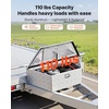 image:imageVEVOR Trailer Tongue Box Heavy Duty Trailer Tongue Tool Box Storage Organizer with Lock amp Keys Utility Tool Chest for Pickup Truck Bed RV SUV OffRoad Vehicle Steel 49 x 139 x 18539 Silver