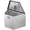 image:imageVEVOR Trailer Tongue Box Heavy Duty Trailer Tongue Tool Box Storage Organizer with Lock amp Keys Utility Tool Chest for Pickup Truck Bed RV SUV OffRoad Vehicle Steel 49 x 139 x 18529 Silver