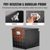 image:imageVEVOR Trailer Tongue Box Heavy Duty Trailer Tongue Tool Box Storage Organizer with Lock amp Keys Utility Tool Chest for Pickup Truck Bed RV SUV OffRoad Vehicle Steel 49 x 139 x 18529 Black