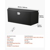image:imageVEVOR Trailer Tongue Box Heavy Duty Trailer Tongue Tool Box Storage Organizer with Lock amp Keys Utility Tool Chest for Pickup Truck Bed RV SUV OffRoad Vehicle Steel 49 x 139 x 18549 Black