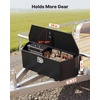 image:imageVEVOR Trailer Tongue Box Heavy Duty Trailer Tongue Tool Box Storage Organizer with Lock amp Keys Utility Tool Chest for Pickup Truck Bed RV SUV OffRoad Vehicle Steel 49 x 139 x 18536 Black with upgraded lock