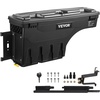 image:imageVEVOR Truck Bed Storage Box Lockable Lid Waterproof ABS Wheel Well Tool Box 66 Gal20 L Compatible with Chevrolet Silverado 1500 GMC Sierra 1500 20192020 Driver Side BlackDriver Side