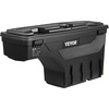 image:imageVEVOR Truck Bed Storage Box Lockable Lid Waterproof ABS Wheel Well Tool Box 66 Gal20 L Compatible with Chevrolet Silverado 1500 GMC Sierra 1500 20192020 Driver Side BlackPassenger Side