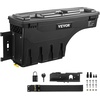 image:imageVEVOR Truck Bed Storage Box Lockable Lid Waterproof ABS Wheel Well Tool Box 66 Gal20 L Compatible with Chevrolet Silverado 1500 GMC Sierra 1500 20192020 Driver Side BlackDriver Side