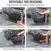 image:imageVEVOR Truck Bed Storage Box Lockable Lid Waterproof ABS Wheel Well Tool Box 66 Gal20 L Compatible with Chevrolet Silverado 1500 GMC Sierra 1500 20192020 Driver Side BlackPassenger Side