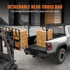image:imageVEVOR Truck Ladder Rack 1000 LBS  454 KG Strong Capacity Truck Racks NonDrillingDrilling Installation for Long or Heavy Cargo 43363 inch Adjustable Width for Kayak Ladder Surfboard LumberTruck Ladder Rack