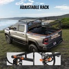 image:imageVEVOR Truck Ladder Rack 1000 LBS  454 KG Strong Capacity Truck Racks NonDrillingDrilling Installation for Long or Heavy Cargo 43363 inch Adjustable Width for Kayak Ladder Surfboard LumberTruck Ladder Rack