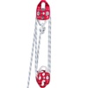 image:imageVEVOR Twin Sheave Block and Tackle 12 in x 100 ft Twin Sheave Block with Braid Rope 3035 KN 66007705 lbs Double Pulley Rigging12 x 200