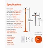 image:imageVEVOR Underhoist Support Stand 34 Ton Capacity Under Hoist Jack Stand  Lifting from 5197 to 80 Bearing Mounted Spin Handle with Two Wheels amp Foot Pedal Support Vehicle Components