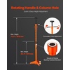image:imageVEVOR Underhoist Support Stand 34 Ton Capacity Under Hoist Jack Stand Lifting from 384 to 754 in Bearing Mounted Spin Handle SelfLocking Threaded Screw Two Wheels Support Vehicle Components