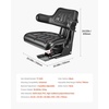 image:imageVEVOR Universal Forklift Seat Wrap AroundUniversal Tractor Seat with Micro Switch Adjustable Tractor Suspension Seat with Tilt Fits for John Deere Ford Massey FergusonNew Holland Tractor