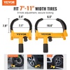 image:imageVEVOR Universal Wheel Clamp Lock 2 Pack Adjustable AntiTheft Tire Lock HeavyDuty Steel for ATV SUV Car Golf Cart Boats Motorcycles with 6 Keys