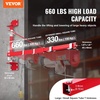 image:imageVEVOR Wall Mount Jib Crane 1320 lbs Max Load Capacity Electric Scaffolding Lift Electric Hoist Holder Swing Arm with Pole Steel Hoist Frame 180 Swivel Scaffold Lifting Arm for Electric Hoist330660 LBS