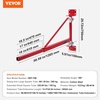 image:imageVEVOR Wall Mount Jib Crane 1320 lbs Max Load Capacity Electric Scaffolding Lift Electric Hoist Holder Swing Arm with Pole Steel Hoist Frame 180 Swivel Scaffold Lifting Arm for Electric Hoist330660 LBS