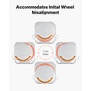image:imageVEVOR Wheel Alignment Turn Plates 4Ton Capacity Brass Dial Measurements 360 Rotating Turntable Wheel Alignment Tool with Transition Bridge amp Thrust Block for Car SUV Light Truck