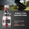 image:imageVevor 110V 10 Quart Hydraulic Power Unit Automotive Hydraulic Pump Dump Trailer Vehicle Mounted Lifter Auto Shop Repair Car Lift Power Unit for Two and Four Post Lift Auto Hoist4 Quart Plastic