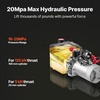 image:imageVevor 12VDC Hydraulic Pump 15 Quart 39 Gallon Double Acting Metal Reservoir Hydraulic Pump Unit Remotely Controlled for Dump Trailer Industrial amp Scientific4 Quart Plastic