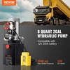 image:imageVevor 12VDC Hydraulic Pump 15 Quart 39 Gallon Double Acting Metal Reservoir Hydraulic Pump Unit Remotely Controlled for Dump Trailer Industrial amp Scientific8 Quart
