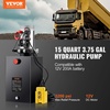 image:imageVevor 12VDC Hydraulic Pump 15 Quart 39 Gallon Double Acting Metal Reservoir Hydraulic Pump Unit Remotely Controlled for Dump Trailer Industrial amp Scientific15 Quart