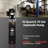 image:imageVevor 12VDC Hydraulic Pump 15 Quart 39 Gallon Double Acting Metal Reservoir Hydraulic Pump Unit Remotely Controlled for Dump Trailer Industrial amp Scientific16 Quart