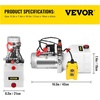 image:imageVevor Hydraulic Pump 3 Quart Hydraulic Power Unit Double Acting Hydraulic Pump for Dump Trailer Car Lifting 12V DC Plastic Oil Reservoir Plastic Double Acting  Industrial amp Scientific