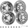image:imagePolished 195 10 Lug Wheel Simulators Stainless Steel Bolt Kit Hubcap Kit Fit for 20052020 Ford F450F550 2WD Trunk Dually Wheel Cover Set195