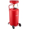 image:imageVEVOR 25 Gallon Waste Oil Drain Tank Air Operated Portable Oil Drainer with Adjustable Funnel Height Industrial Fluid Drain Tank with Wheels Fluid Fuel Transfer Drainage for Auto Repair Shops Red209 x 171 x 681 in