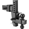image:imageVEVOR Adjustable Trailer Hitch Fit 25 Inch Receiver Trailer Hitch Mount with 2 Inch amp 2516 Inch Balls 21000 lbs GTW 9 Inch Drop Towing Ball Mounts for RVs OffRoad Vehicles and Trucks BlackFit 25 Receiver  9 Drop Hitch
