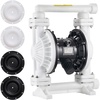 image:imageVEVOR Air Operated Double Diaphragm Pump 35 GPM 1 inch Inlet amp Outlet Pneumatic Waste Oil Transfer Pump Max 114 PSI Aluminum Alloy Body AirOperated for Diesel Grease Kerosene Gasoline amp Oil1inch 25GPM Polypropylene