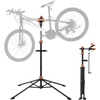 image:imageVEVOR Bike Repair Stand 4Leg Steel Bicycle Repair Stand 425748 Adjustable Height Bike Maintenance Work Stand with Magnetic Tool Tray Foldable Bike Service Stand for Home Shop Max 80 Pounds80 LBS