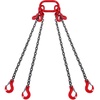 image:imageVEVOR Chain Sling 38 inch x 10 ft Lifting Chains with Hooks G80 Engine Chain Hoist Lifts 18400 lbs8 Ton Lifting Sling Chains for Engine Hoist Engine Lift Chain with 4 Leg Grab Hooks amp Adjusters14 Inch x 5 FT
