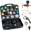 image:imageVEVOR Coolant Pressure Tester Kit 31Pcs Radiator Vacuum Refill Kit with 3 Metal Adapters Universal Fit Automotive Cooling System Pressure Tester Tool with Pressures Pump amp AluminumPlastic Filler22Pcs
