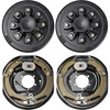 image:imageVEVOR Electric Trailer Brake Assembly 12 x 2 2 Pairs SelfAdjusting Electric Brakes Kit for 7000 lbs Axle 5Hole Mounting Backing Plates for Braking System Part Replacement 2 Right  2 Left  Electric Brakes Kit for 7000 lbs Axle 5Hole Mounting Backing Plates for Braking System Part Replacement 2 Right  2 Left2 Brakes  2 Brake Drums