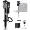 image:imageVEVOR Electric Trailer Jack 7500 lbs Capacity Electric Power Tongue Jack with Waterproof Protective Cover amp LED Light for Travel Trailer Camper RV 9843385 in Lift 12V DC with Wiring Black7500 lbs