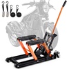 image:imageVEVOR Hydraulic Motorcycle Lift Jack 1500 LBS Capacity ATV Scissor Lift Jack Portable Motorcycle Lift Table with 4 Wheels Hydraulic FootOperated Hoist Stand for Motorcycle ATV UTV Powersports  Portable Motorcycle Lift Table with 4 Wheels Hydraulic FootOperated Hoist Stand for ATV UTV PowersportsOrange