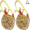 image:imageVEVOR J Hook Chain 516 in x 10 ft Bridle Tow Chain G80 Bridle Transport Chain with 2 G70 J Hooks 9260 Lbs Break Strength Tow Hooks for Trucks J Hooks Towing Straps 2PCS516Inch x 10FT