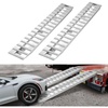 image:imageVEVOR Loading Ramps 2 Pcs 108 x 15 in Durable Aluminum and HeavyDuty Trailer Ramp Set with AntiSlip Plates 10000 Lbs Combined Capacity for Carts Farm Tractors ATVs Lawn Mowers Motorcycles