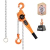image:imageVEVOR Manual Lever Chain Hoist 112T 3300LBS Capacity Heavy Duty Come Along 10FT Lift G80 Alloy Steel Chain with Dual Pawl Mechanical Brake360Rotating Hooks for Warehouse Construction Garage