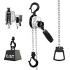 image:imageVEVOR Manual Lever Chain Hoist 12T 1100LBS Capacity Heavy Duty Come Along 10FT Lift G80 Alloy Steel Chain with Dual Pawl Mechanical Brake360Rotating Hooks for Warehouse Construction Garage1100lbs 20ft